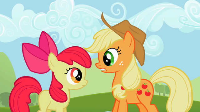 File:Applejack telling Apple Bloom what's uncouth S2E05.png