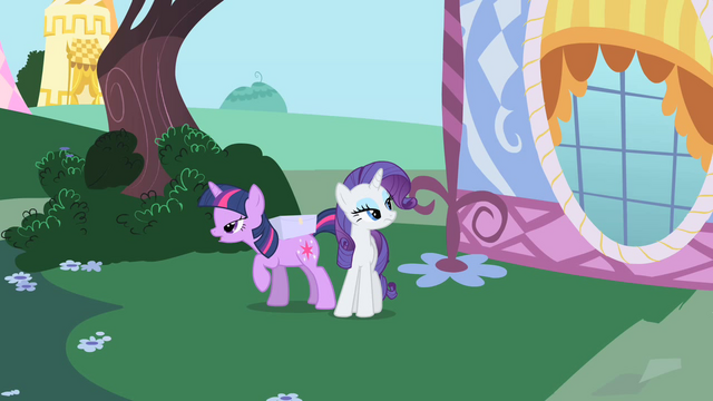 File:Twilight and Rarity secretly meet up S1E25.png