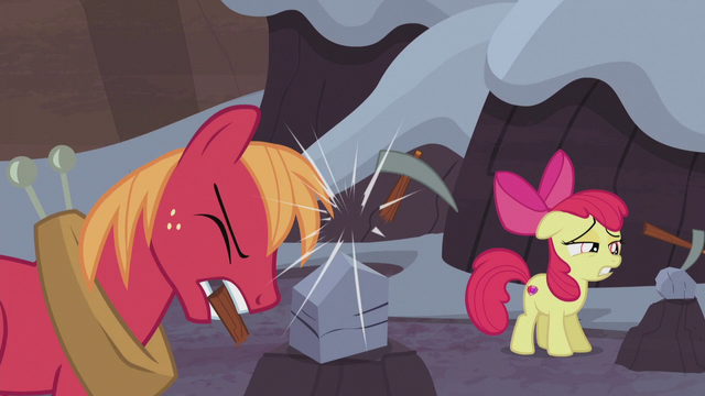 File:Big McIntosh accidentally breaks his pickax S5E20.png