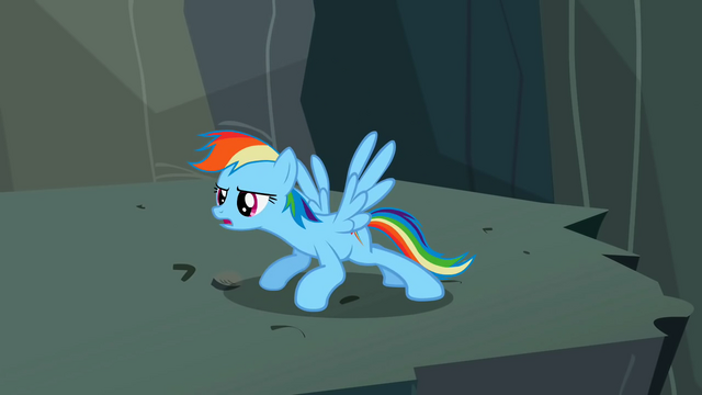 File:Rainbow Dash limbering up S2E07.png