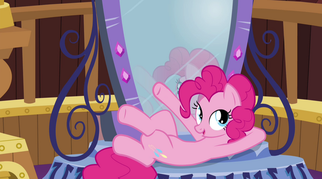 File:Pinkie Pie lounges in front of the mirror EG2.png