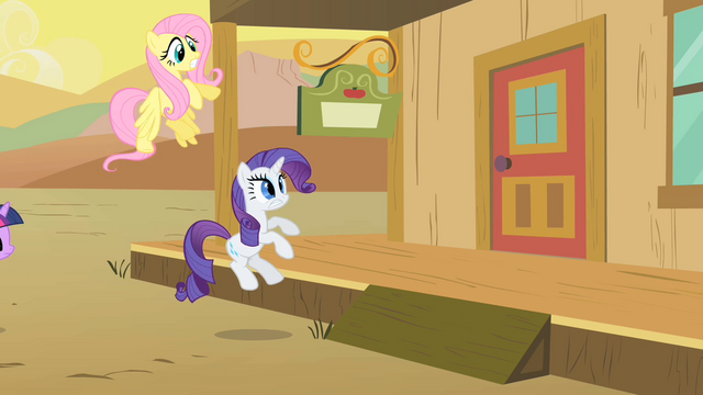 File:The door is slammed on Rarity and Fluttershy S1E21.png