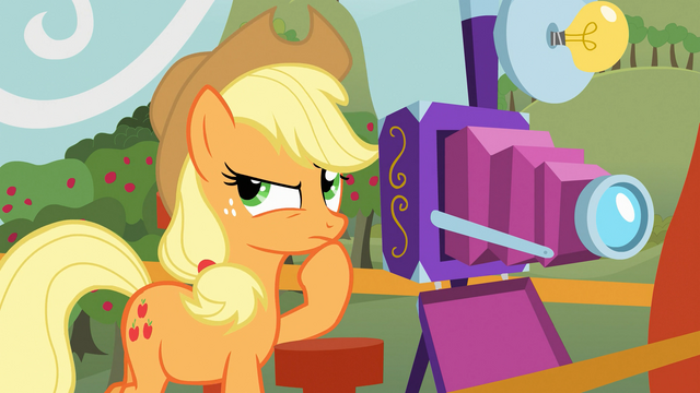 File:Applejack in deep thought S03E08.png