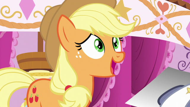 File:Applejack "she looks like a disco ball!" S7E9.png