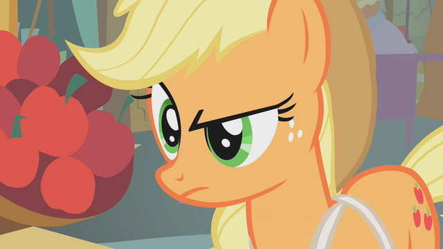 File:Applejack looks down at Apple Bloom S1E12.png