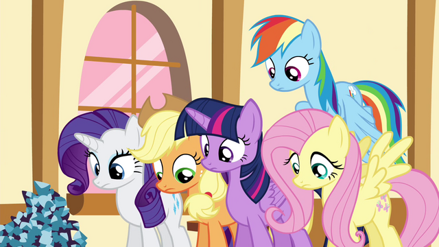 File:Pinkie Pie's friends look down S4E18.png
