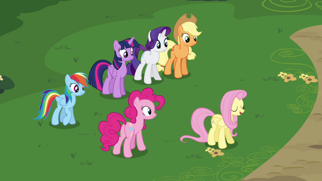 File:Fluttershy directing her friends S4E16.png
