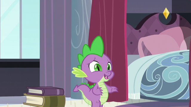File:Spike "Princess Cadance told me" S5E10.png