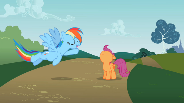 File:Scootaloo is still looking up S2E8.png