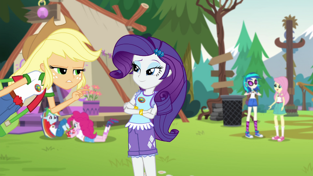 File:Applejack points an accusatory finger at Rarity EG4.png