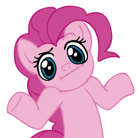 File:FANMADE Pinkie Pie shrug.png