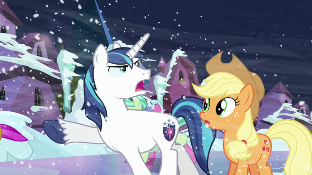 File:Shining Armor showing Crystal ponies the way S6E2.png