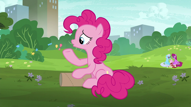File:Pinkie Pie blowing confetti out of her hoof S6E3.png