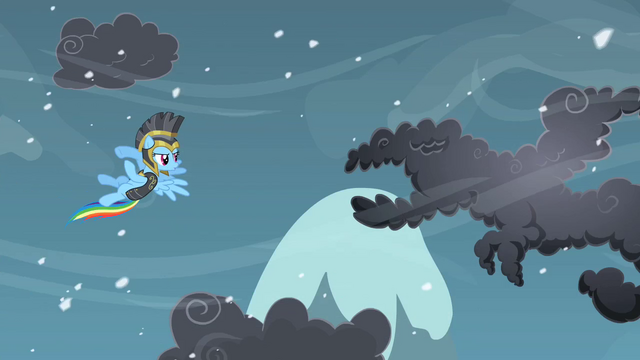 File:Rainbow Dash about to fight a cloud S2E11.png