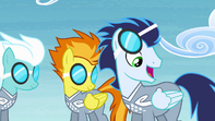 Soarin cheers Ponyville team on S4E10.png