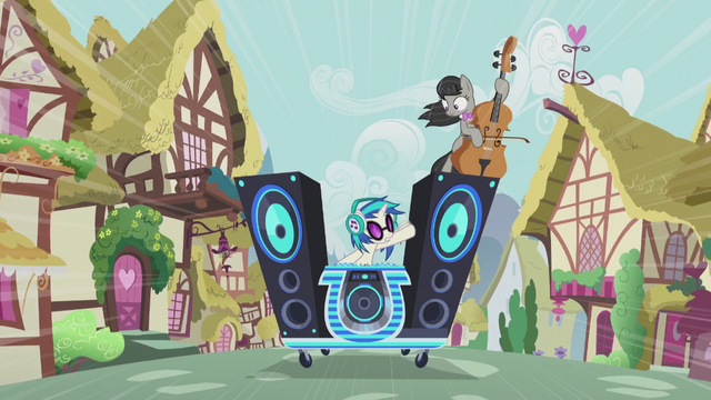 File:DJ Pon-3 signalling to Octavia Melody S5E9.png