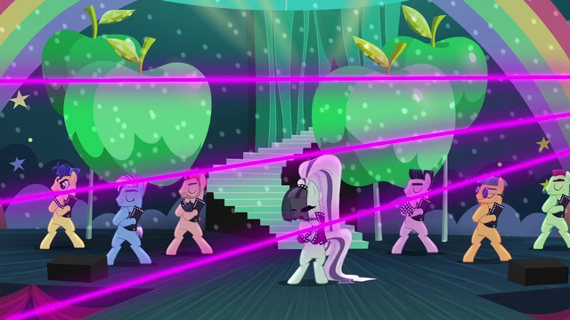 File:Coloratura and backup dancers putting hooves on their chest S5E24.png
