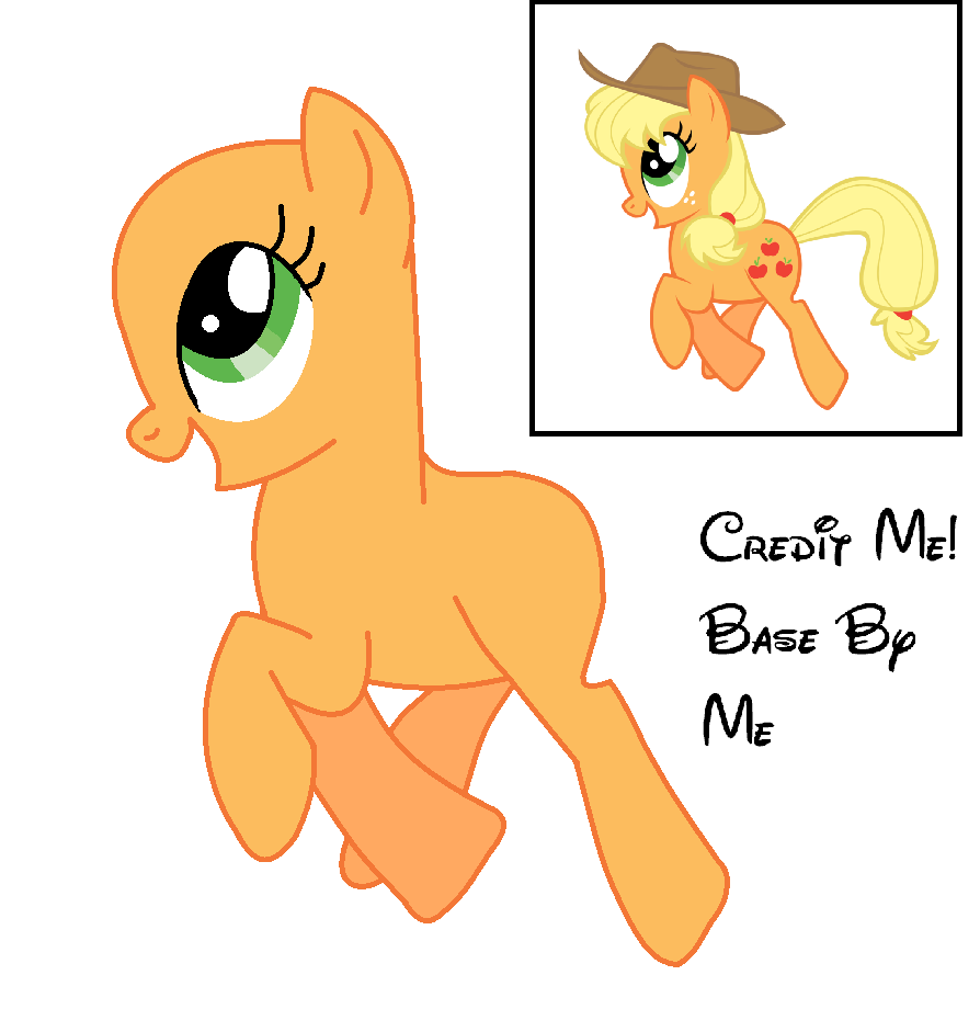 my little pony applejack base my little pony applejack base