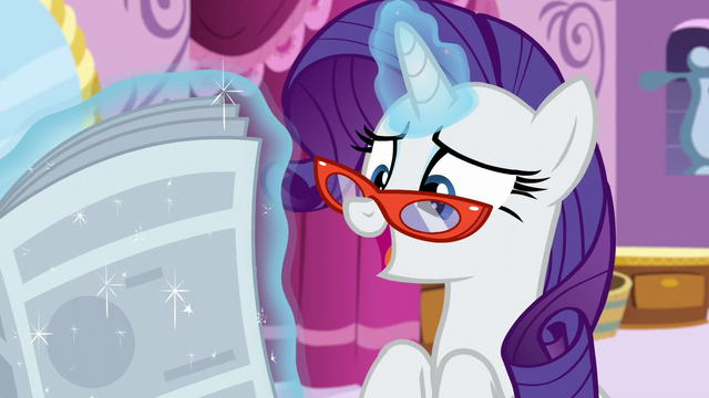 File:Rarity reads "I sat down with..." S6E9.png