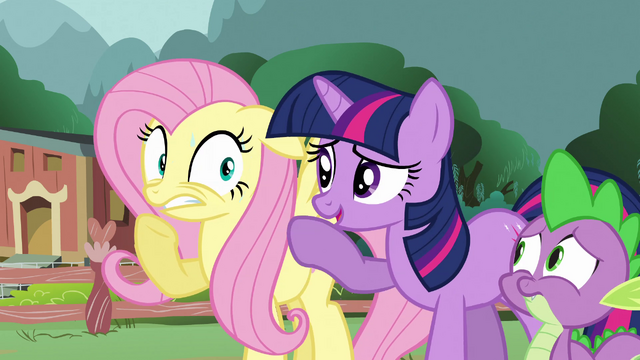 File:Fluttershy worries for her woodland friends S3E05.png