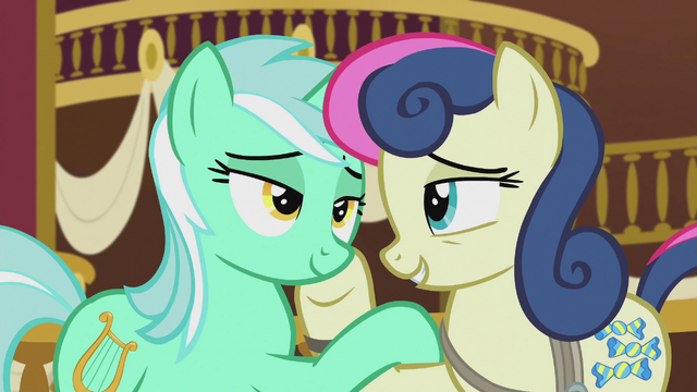 File:Lyra and Sweetie Drops "you're my very best friend" S5E9.png