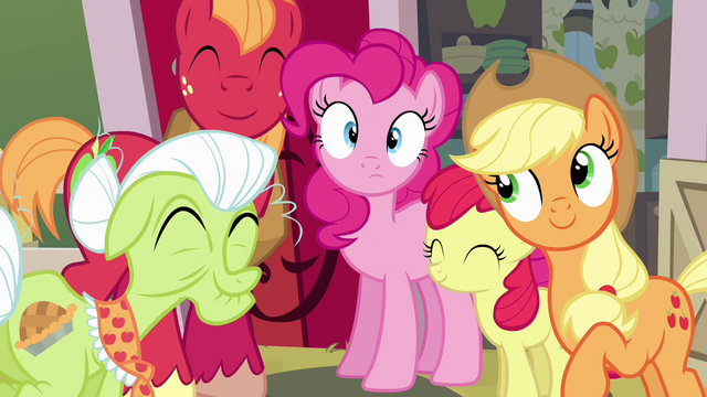 File:Pinkie Pie and Apple family "road trip!" S4E09.png