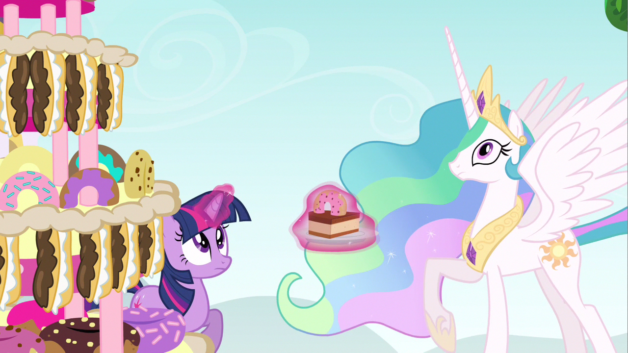 Image - Princess Celestia & Twilight awaiting Pinkie S2E24 