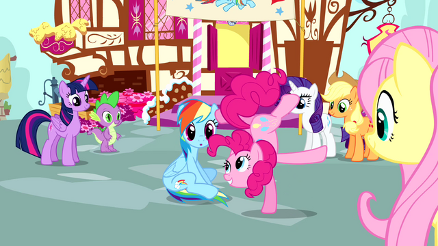 File:Pinkie Pie standing on one hoof S4E12.png