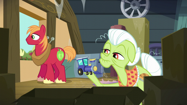 File:Granny Smith holds a piece of a toy train S5E17.png