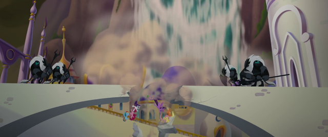 File:Mane Six and Spike fall through destroyed bridge MLPTM.png