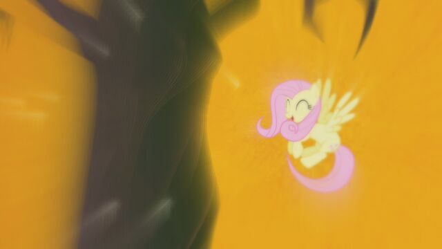 File:FANMADE Fluttershy laughing blur.jpg