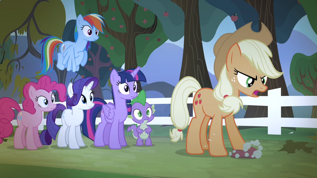 File:Applejack steps on a rotten apple S4E07.png