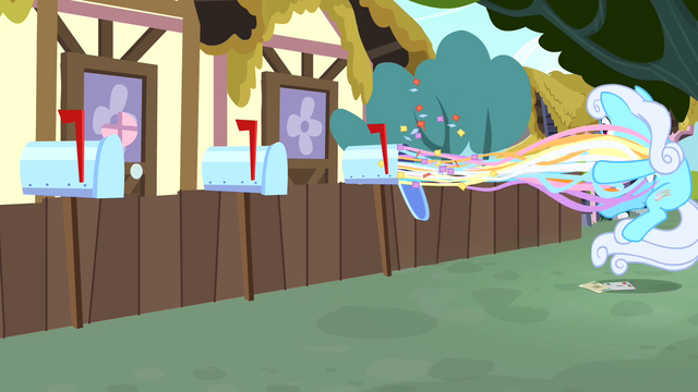 File:Shoeshine blasted with mailbox streamers S4E12.png