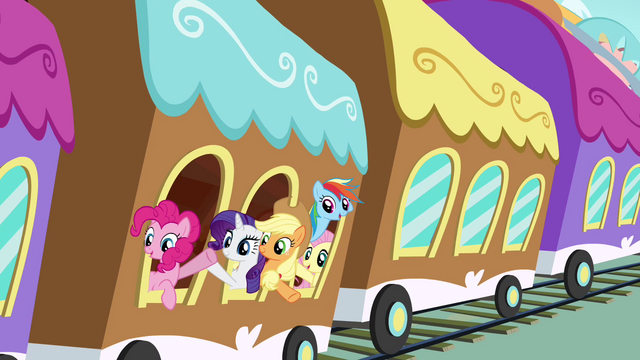 File:Everypony waving to Twilight S4E01.png