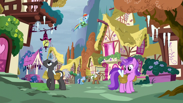 File:Rainbow sees ponies decorating their houses with icicles S5E5.png