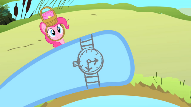 File:Rainbow Dash looking at her penciled watch S1E25.png