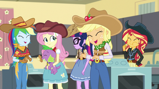File:Applejack laughing embarrassed EGS1.png