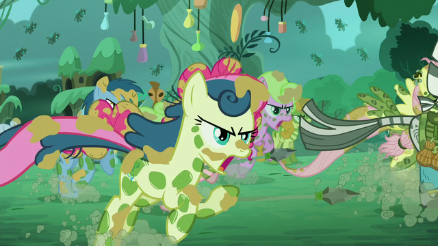 File:Zecora and ponies run S5E26.png
