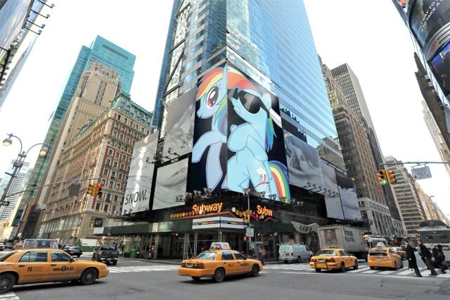 File:FANMADE Rainbow Dash times square advertisement.jpg