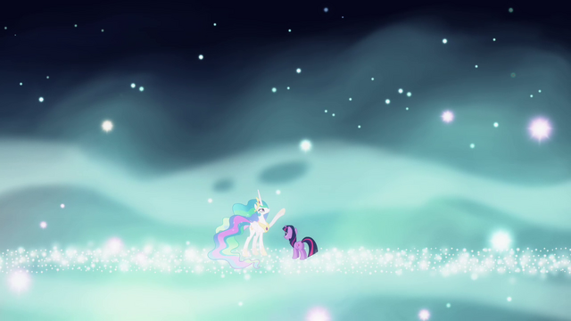File:Twilight and Celestia in starry space S03E13.png