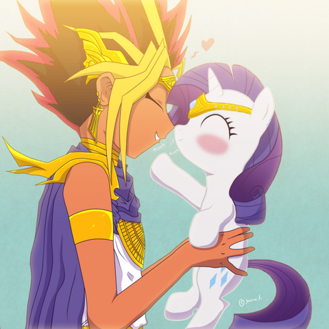 File:FANMADE Pony nuzzles by tastes like ciel-d4mhx3k.png