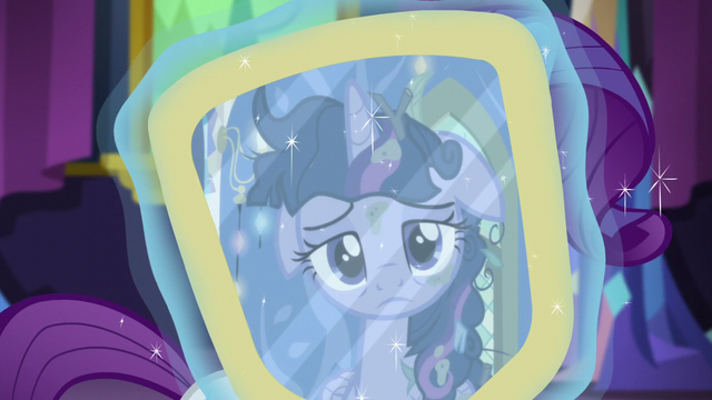 File:Twilight looking at her reflection S5E3.png