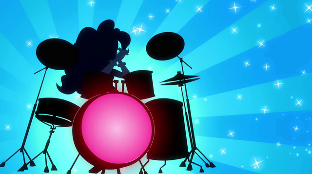 File:Abstract Pinkie Pie clapping her hands at drumset EG2.png