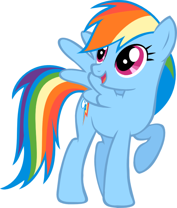 mlp coloring pages rainbow dash filly vector - photo #13