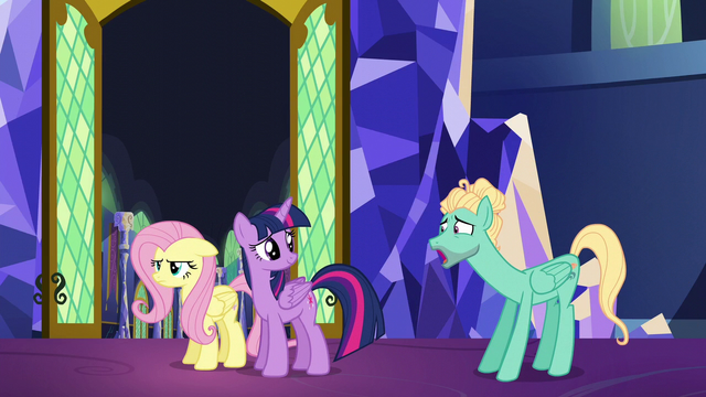 File:Zephyr Breeze whining to Fluttershy S6E11.png