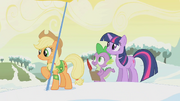 Applejack holds a flag S1E11