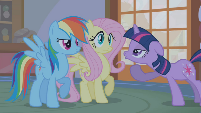 File:Twilight sarcastically "Oooohs" at Rainbow's dramatization S1E09.png