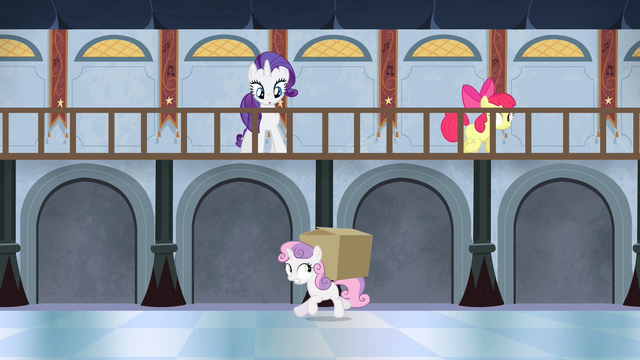File:Apple Bloom gives box to Sweetie S4E19.png