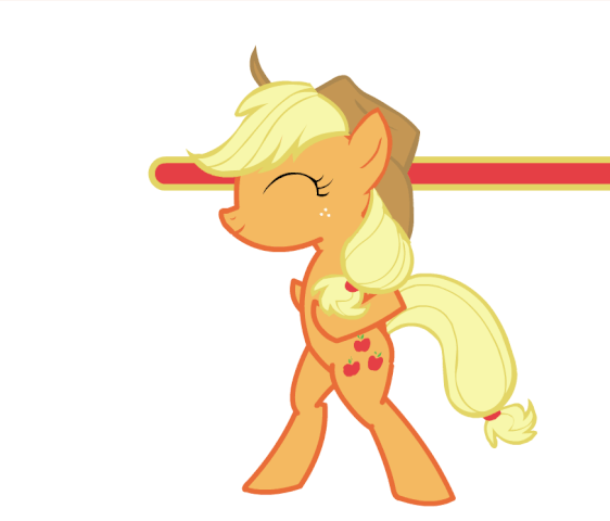 File:FANMADE Applejack is shuffling.gif