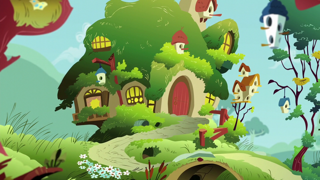 File:Fluttershy's cottage exterior S6E11.png